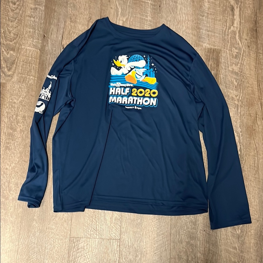 Disney Half Marathon 2020 Blue Long Sleeve Shirt